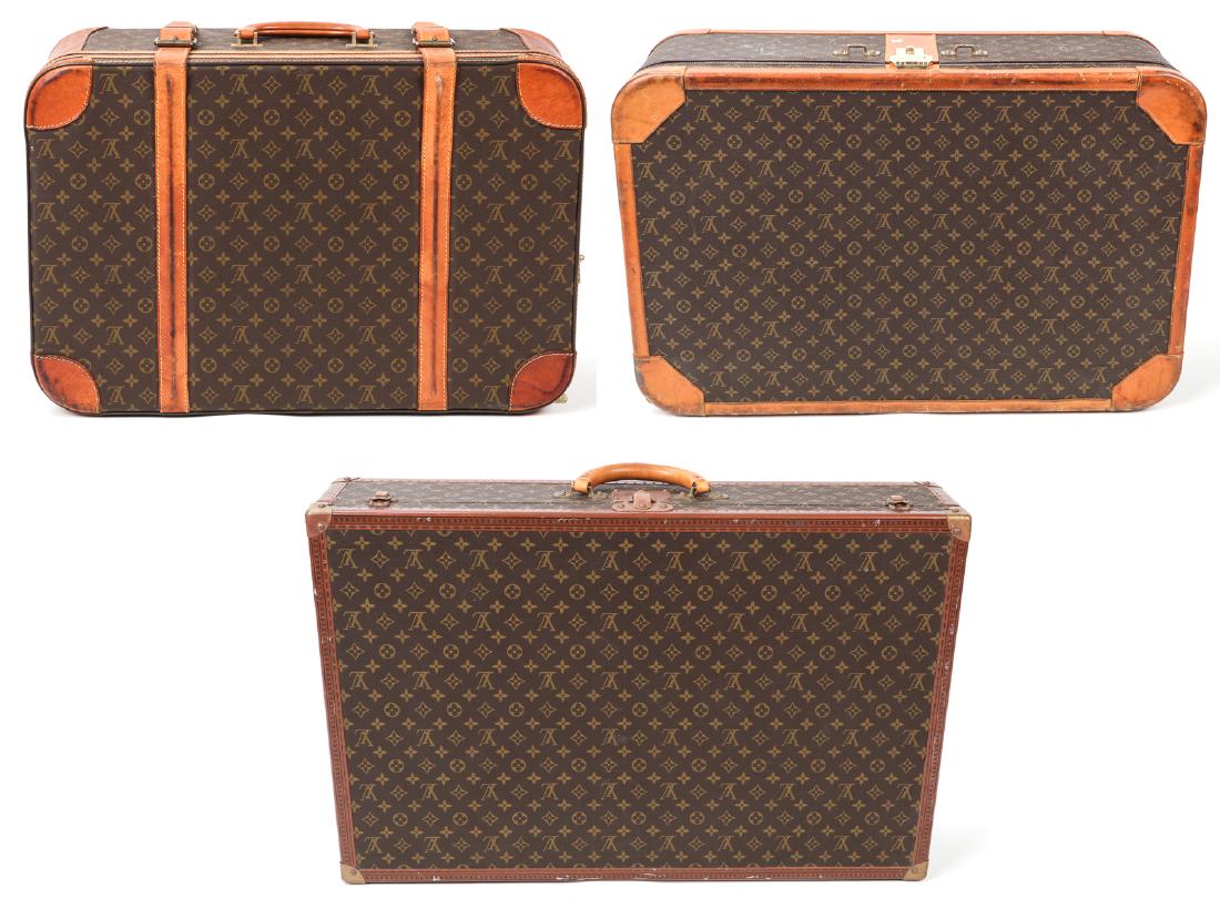 3 Vintage Louis Vuitton Suitcases (1 of 10)