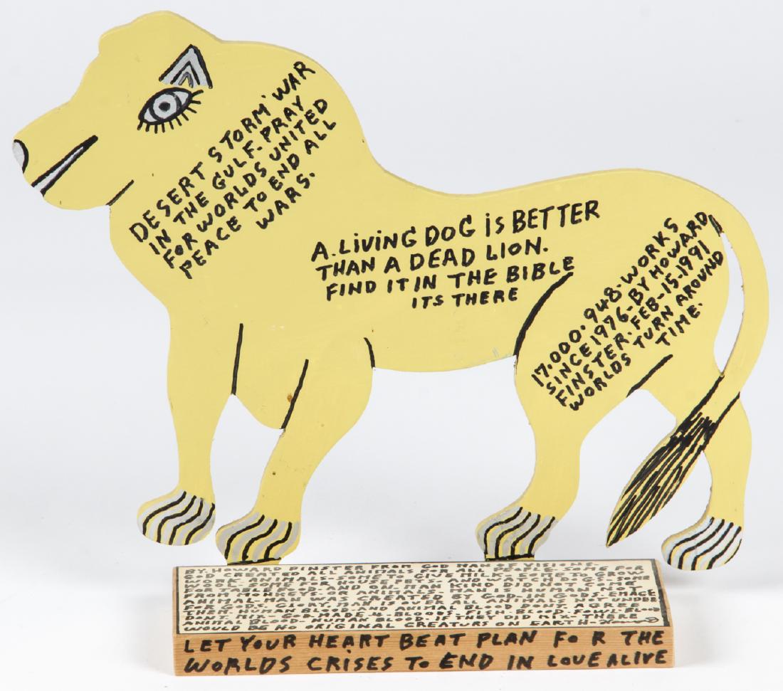 Howard Finster (American, 1916-2001) Lion (1 of 6)