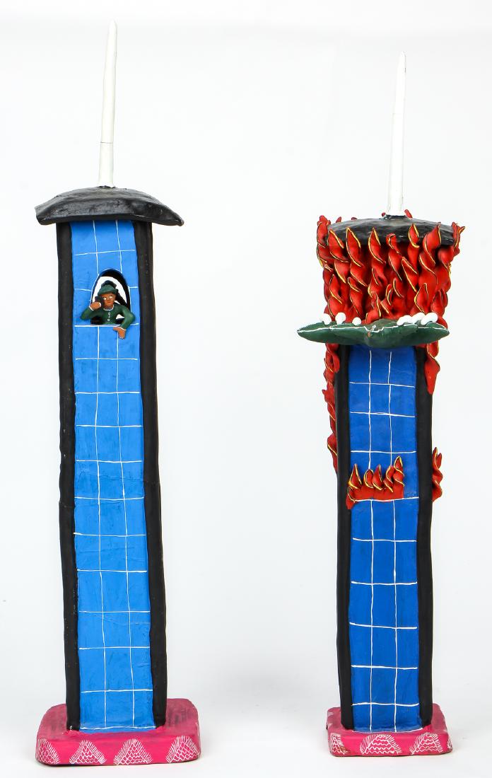 Mexican School (20th c.) World Trade Center Sculptures (1 of 6)