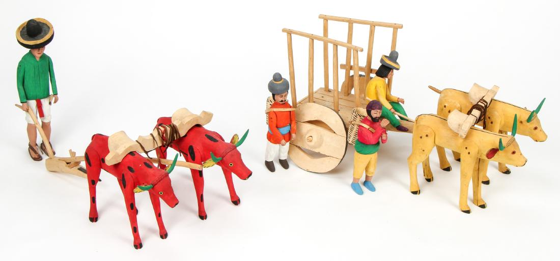 Manuel Jimenez (Mexican/Oaxacan, 20th c.) Wood Carvings (1 of 6)