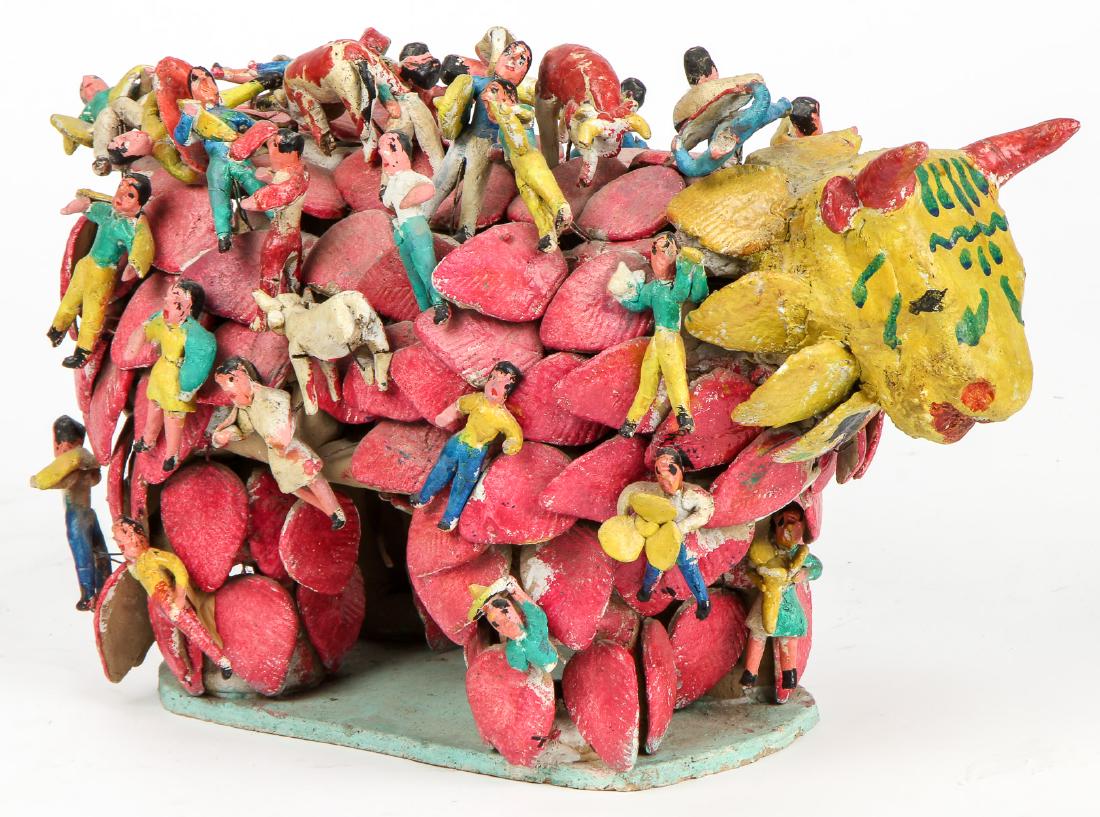 Rosendo Rodriguez (Mexican, 20th c.) Bull Sculpture (1 of 6)