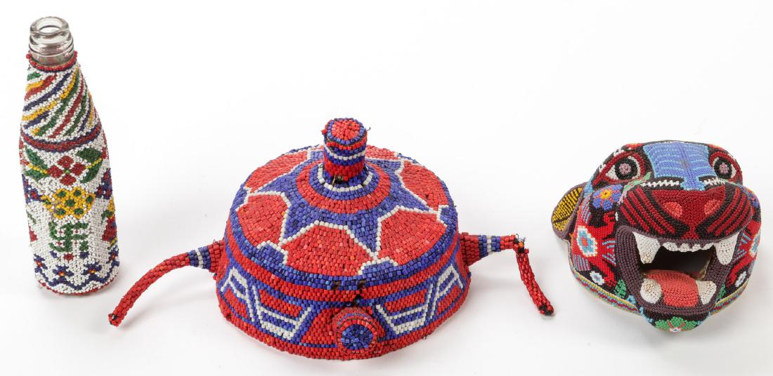 3 Beaded Ethnographic Objects from Various Cultures (1 of 5)