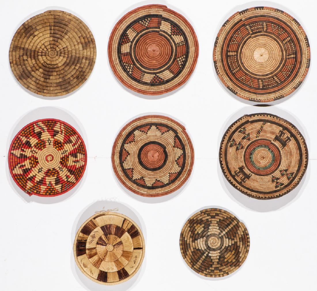 Collection of 8 Southwest & African Basket Plates (1 of 6)