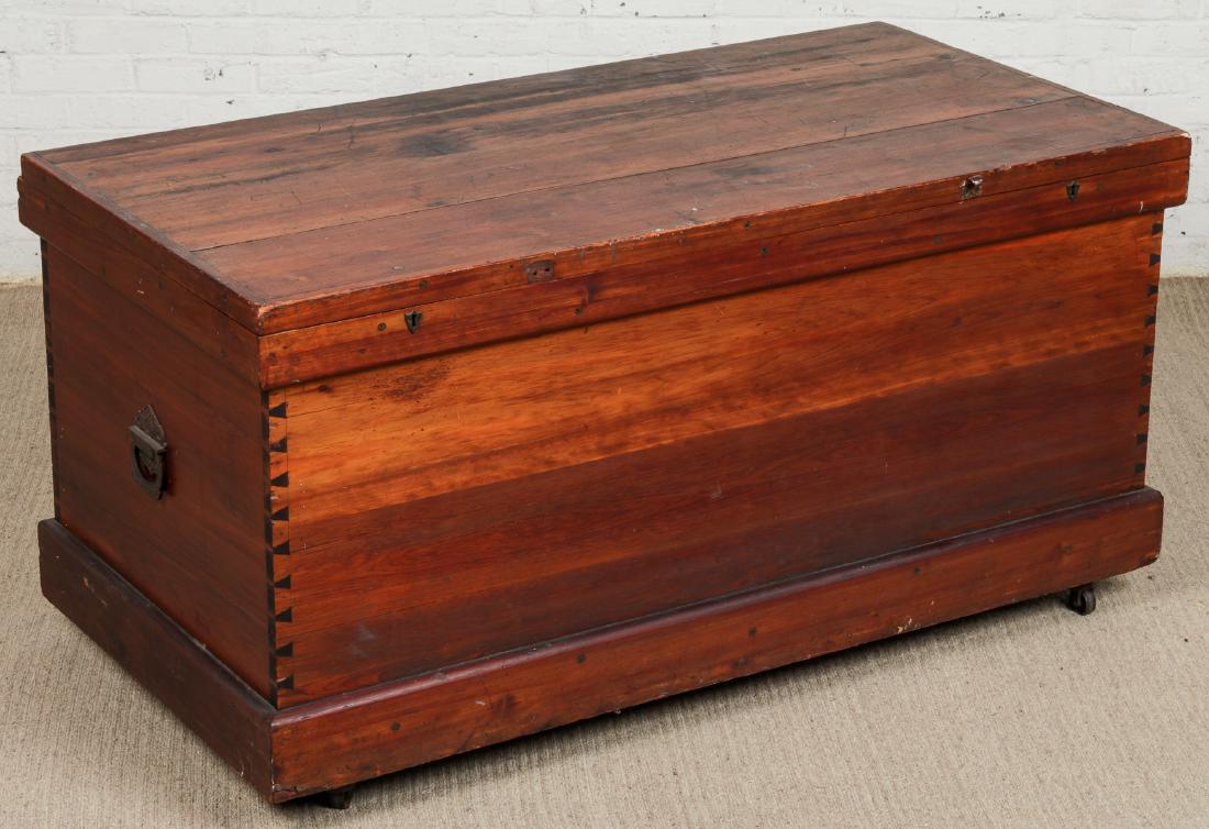 Large Antique Cedar Blanket Chest