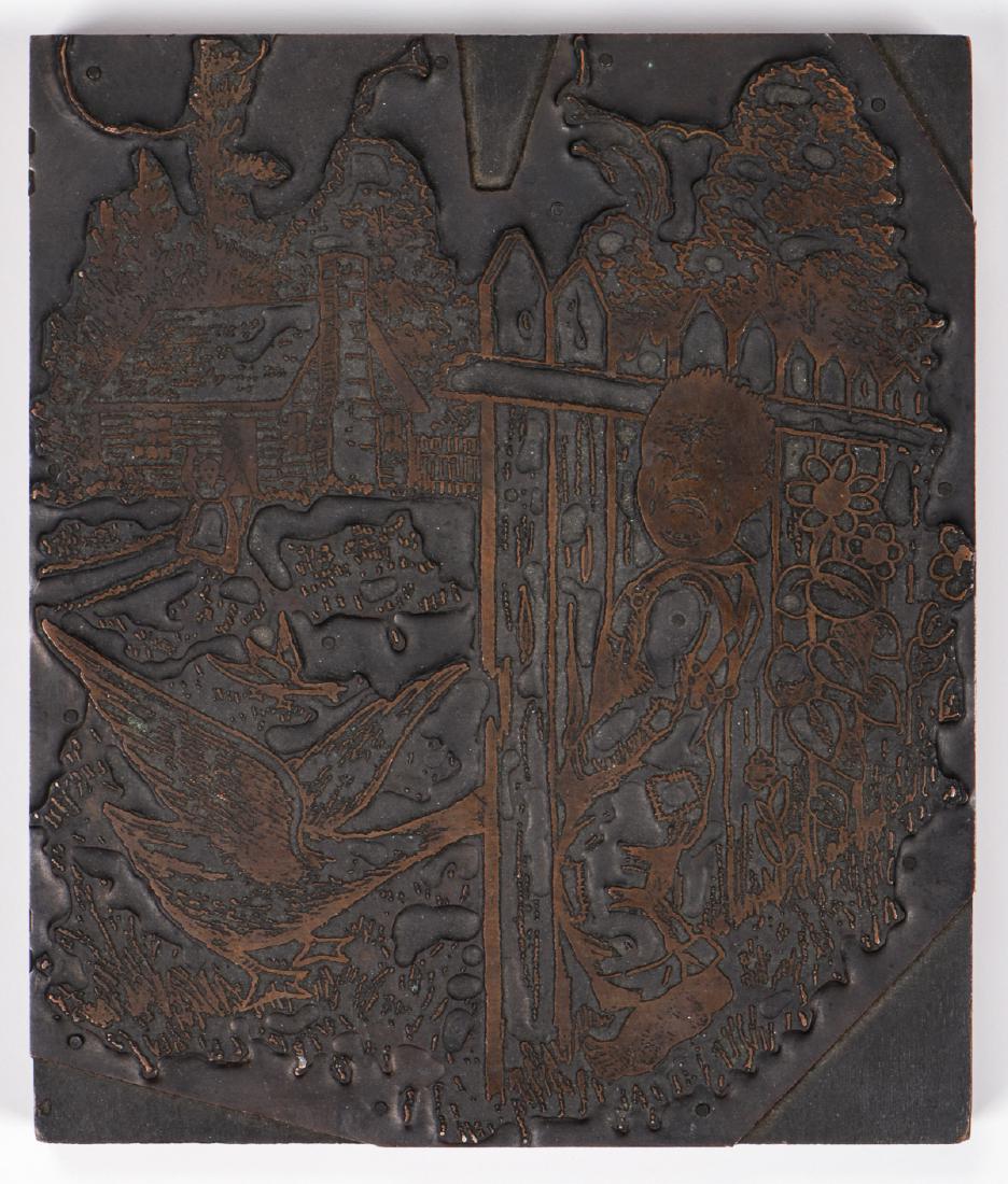 A Rare Vintage Black Americana Printing Block (1 of 2)