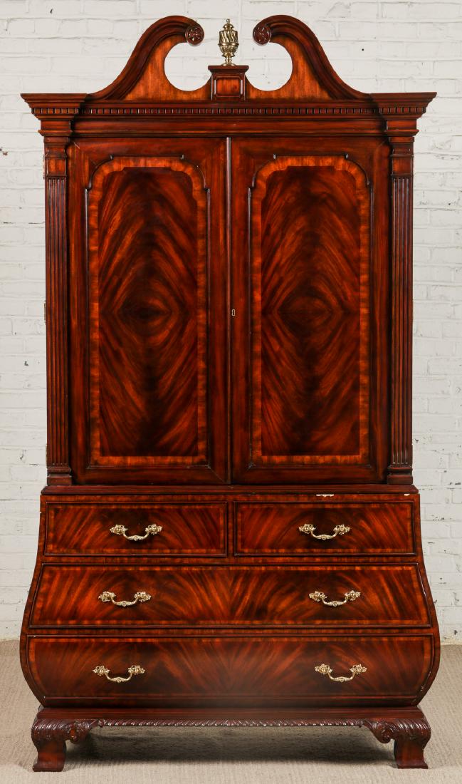 Maitland Smith Tall Federal Style High Boy Wardrobe (1 of 8)