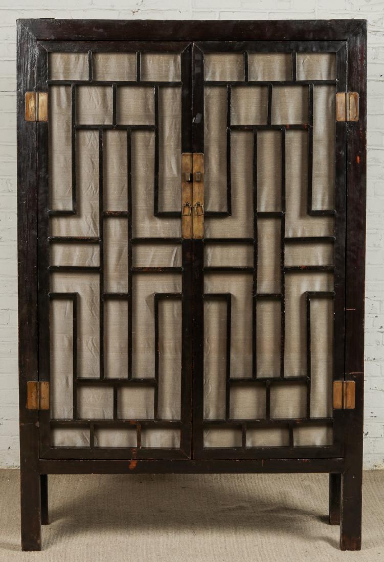 Old Chinese Black Lacquer Cabinet (1 of 8)