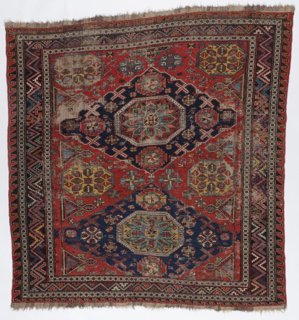 Antique Sumak Rug, Caucasus: 6'7'' x 6'7'' (1 of 6)