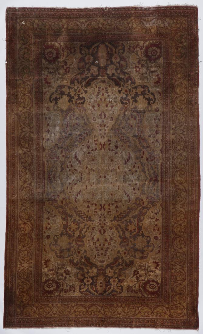 Antique Amritsar Rug, India: 6'5'' x 10'7'': Antique Amritsar Rug, India, 2nd half 19th c: 6'5'' x 10'7'' (196 x 323 cm). 27 lbs.