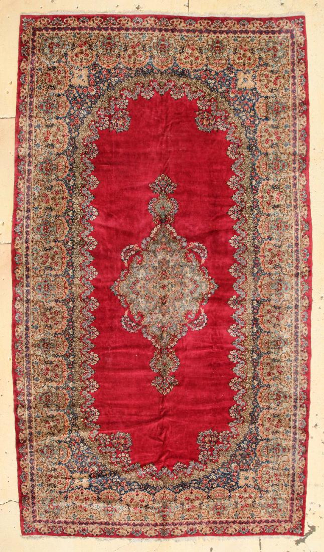 Rose Kerman Carpet, 9'8" x 17'5" (1 of 4)