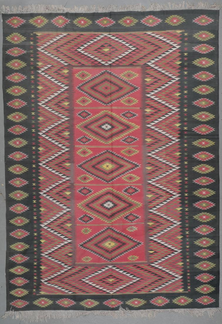 Semi-Antique Dhurrie Rug: 11'5'' x 13'5'' (1 of 5)