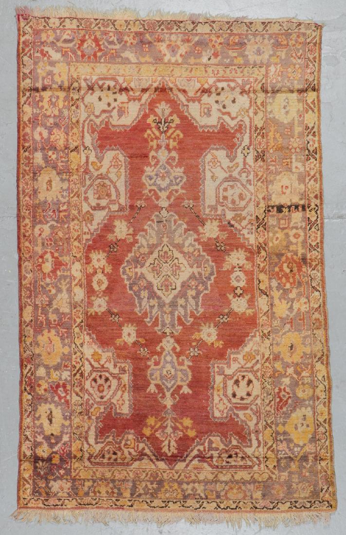 Antique Oushak Rug: 4'1'' x 6'7'' (1 of 6)