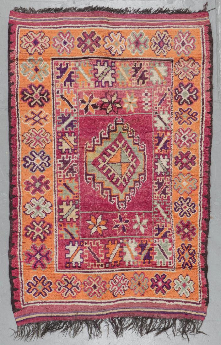 Semi-Antique Moroccan Rug: 4'1'' x 6'5'' (1 of 5)