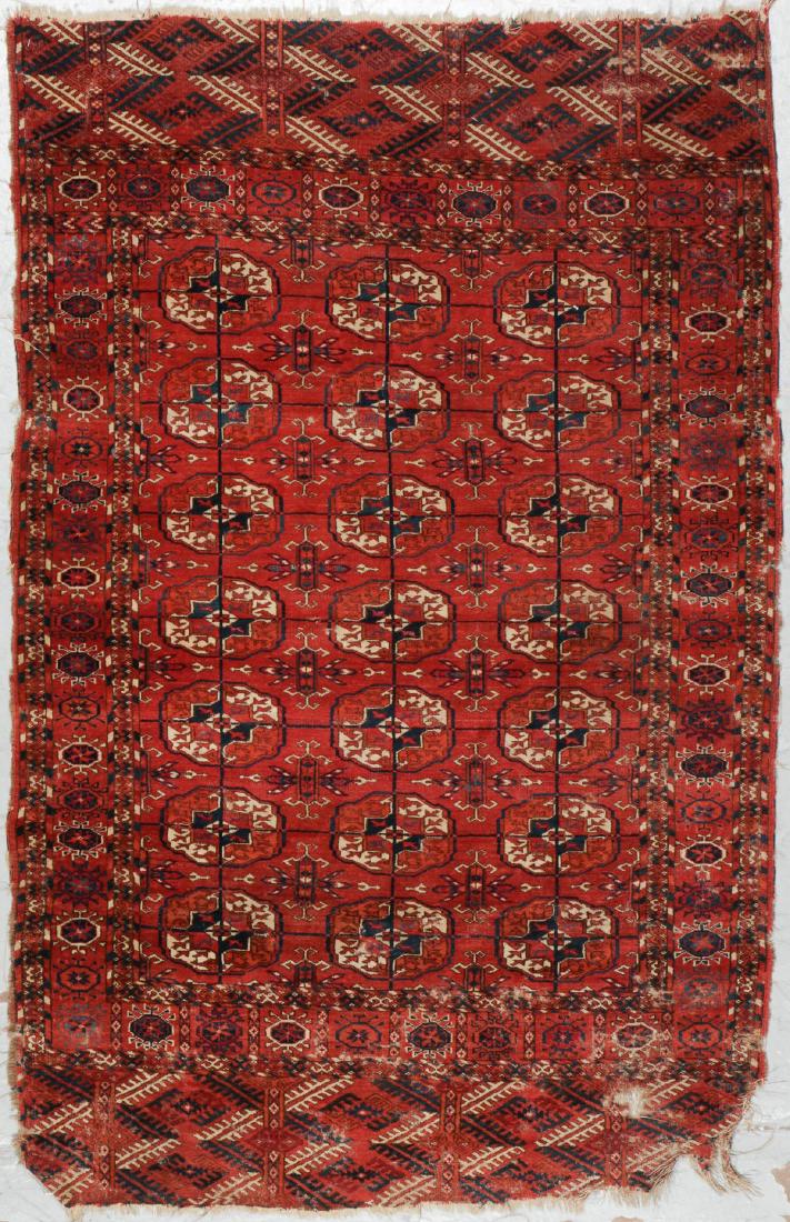 Antique Tekke Rug, Turkmenistan: 3'7" x 5'5" (1 of 8)