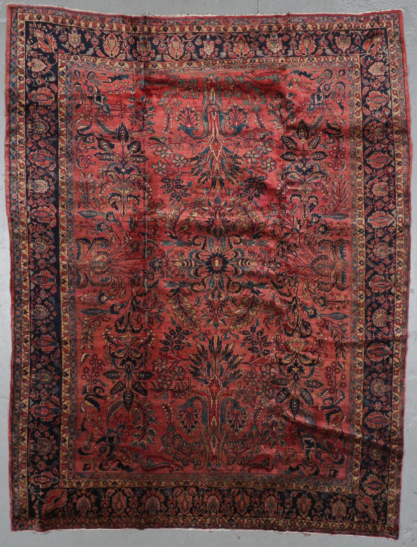 Antique Sarouk Rug: 9'5'' x 12'1'' (1 of 6)