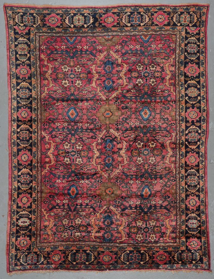 Antique Mahal Rug: 8'10'' x 11'6'': Antique Mahal Rug, Persia: 8'10'' x 11'6'' (269 x 351 cm). 44 lbs.