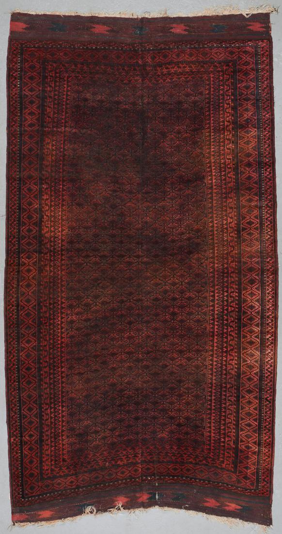 Antique Beluch Rug: 7'0'' x 13'0'': Antique Beluch Rug, Afghanistan: 7'0'' x 13'0'' (213 x 396 cm). 30 lbs.