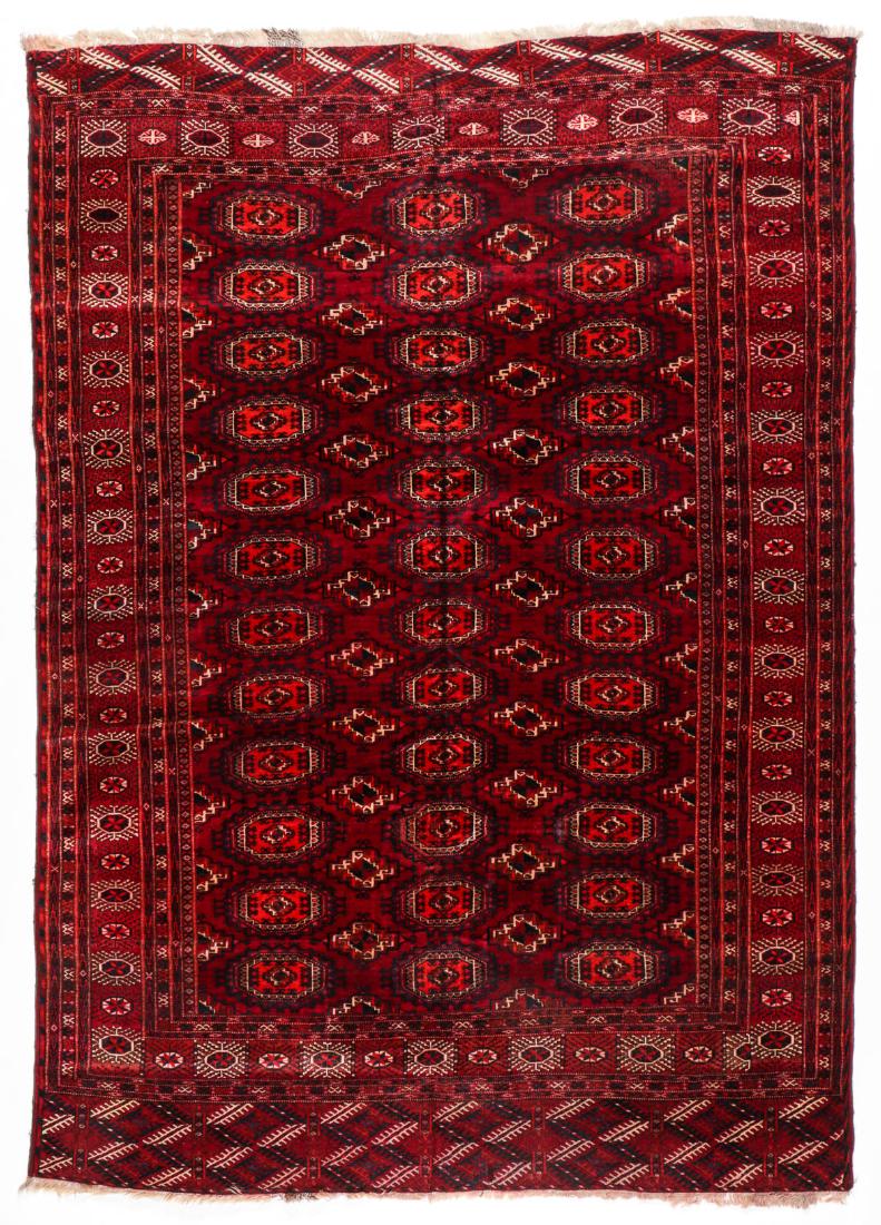 Antique Turkmen Rug: 6'8'' x 9'5'' (1 of 6)