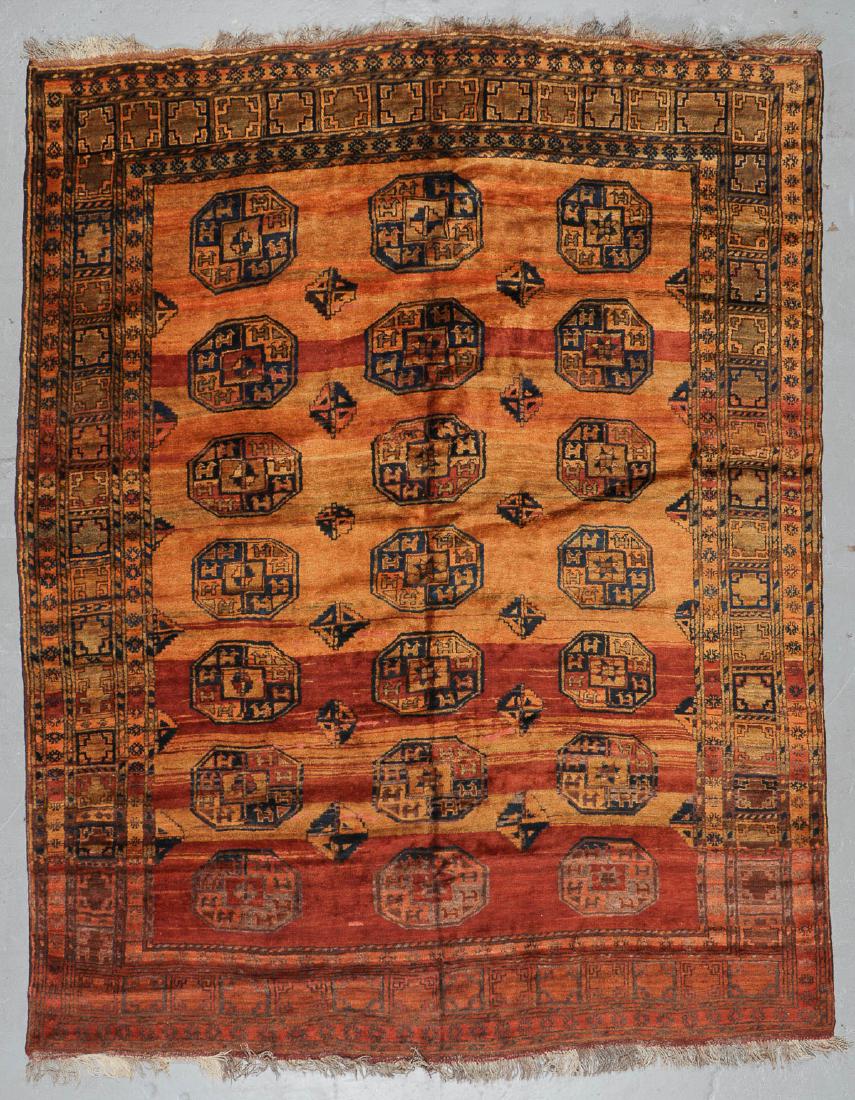 Semi-Antique Afghan Rug: 7'6'' x 9'9'': Semi-Antique Afghan Rug, Afghanistan: 7'6'' x 9'9'' (229 x 297 cm). 47 lbs.