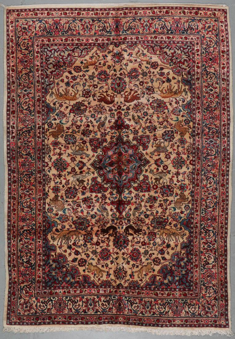 Semi-Antique Sarouk Rug: 7'3'' x 10'3' (1 of 8)