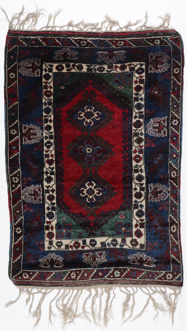 Semi-Antique Dosemealti Rug: 3'10'' x 5'7'': Semi-Antique Dosemealti Rug, Turkey: 3'10'' x 5'7'' (117 x 170 cm). 14 lbs.