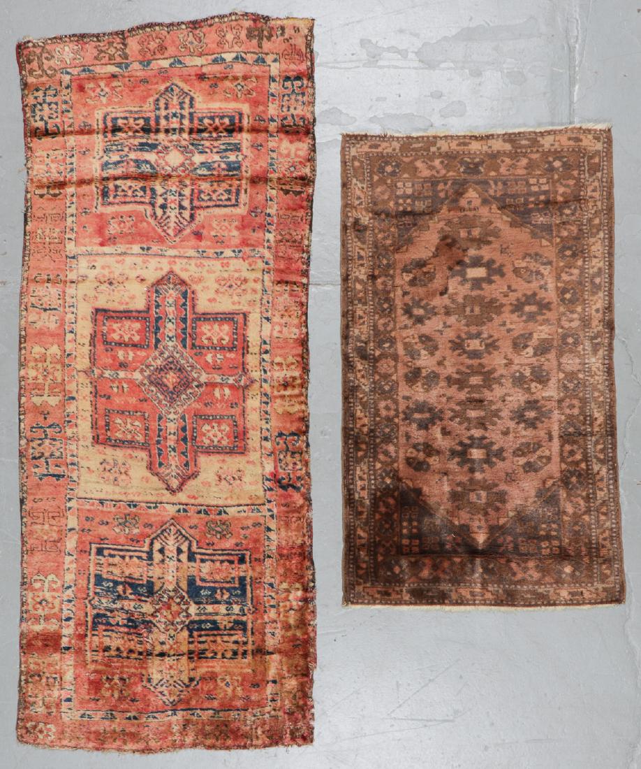 Antique Anatolian Kurd and Afghan Rug (2): Antique Anatolian Kurd and Afghan Rug (2). Largest size: 3'1'' x 7'5'' (94 x 226 cm).