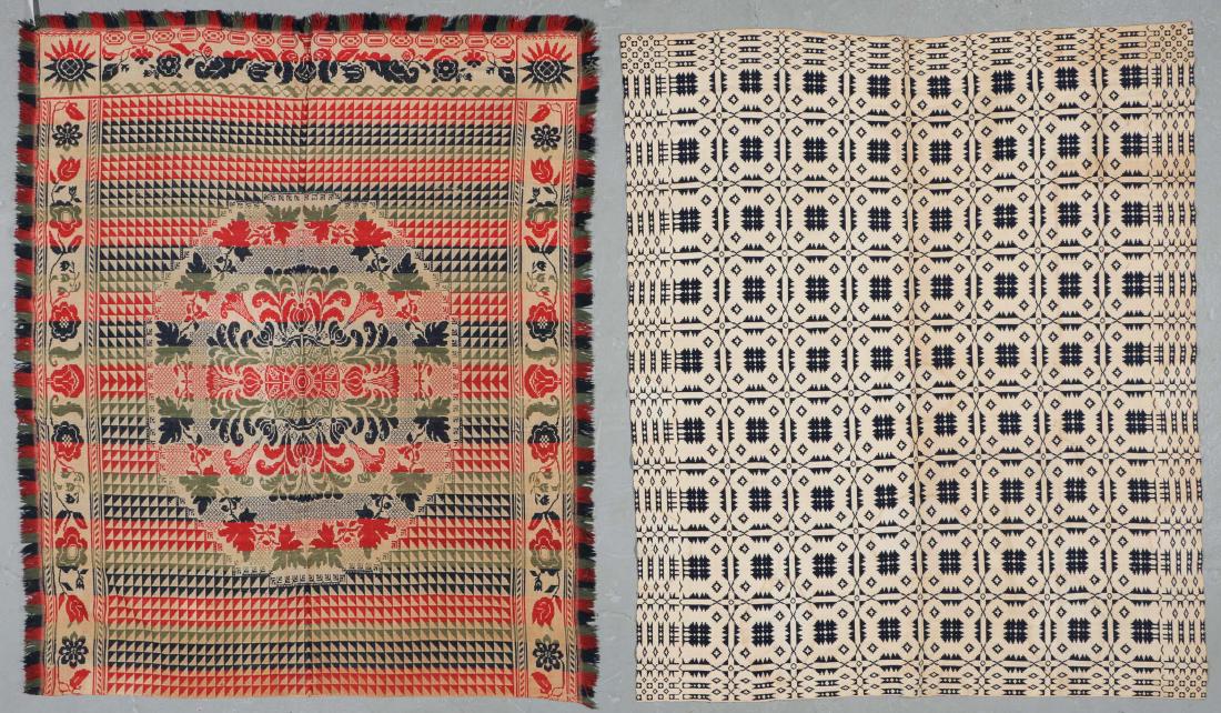 Two 19th C. American Coverlets (1 of 7)