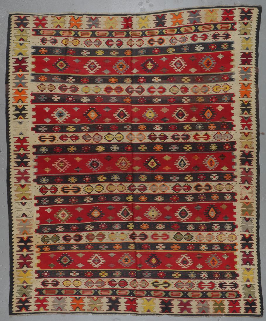 Antique Pirot Kilim, Serbia: 8'9'' x 10'10'' (1 of 5)