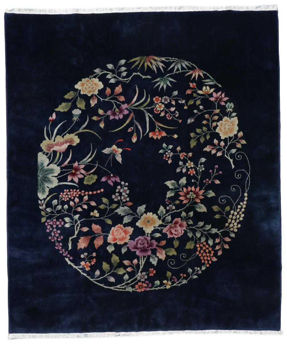 Art Deco Rug, Early 20th C, China: 9'9'' x 11'5'' (1 of 6)