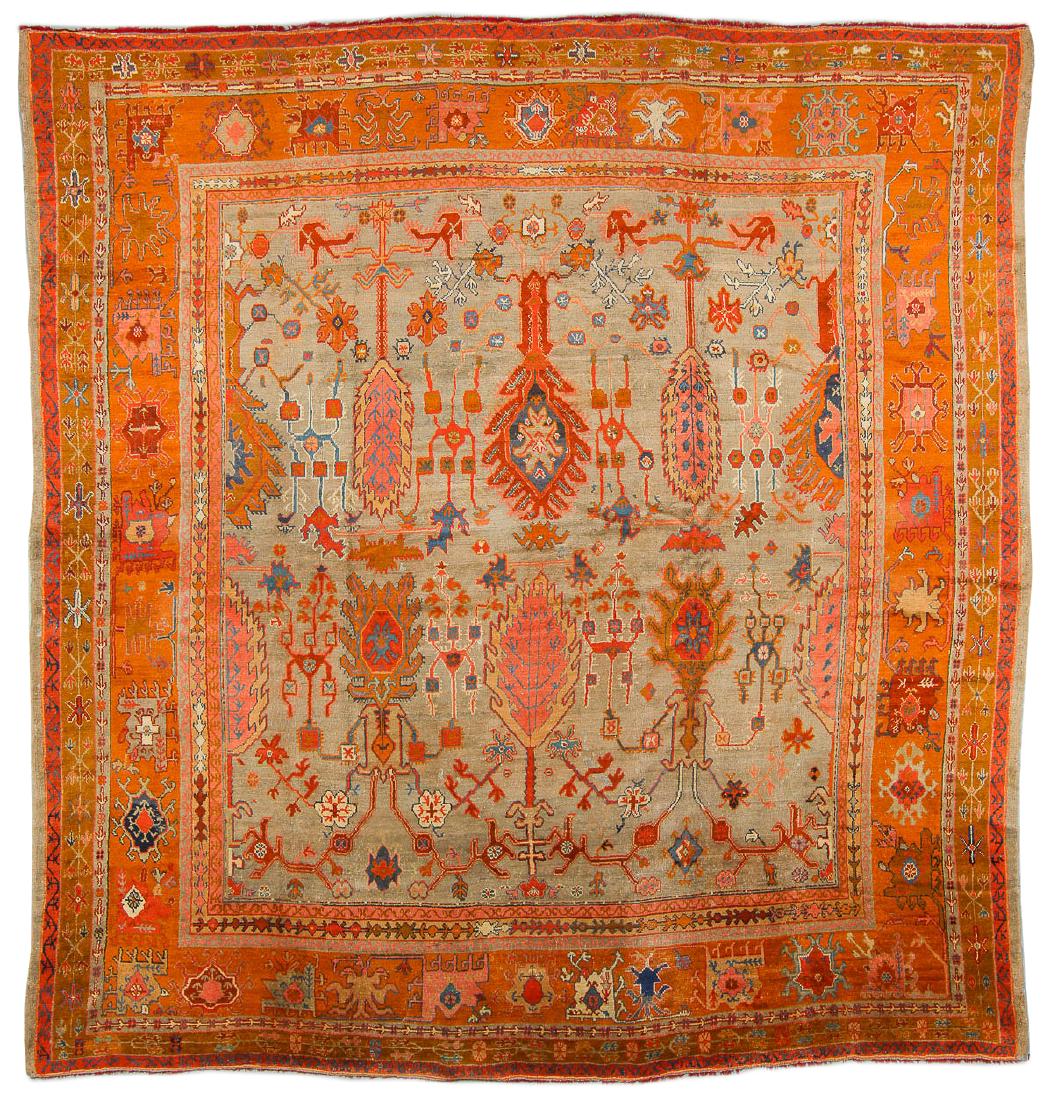 Oushak Rug, West Anatolia, 16'11'' x 17'10'' (1 of 5)