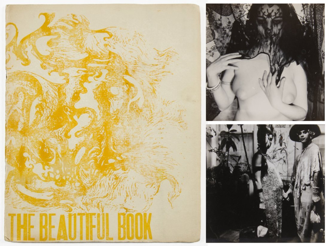 Jack Smith (American, 1932-1989) The Beautiful Book,: Jack Smith (American, 1932-1989) "The Beautiful Book" Size: 8.75" x 7" (22 x 18 cm). Complete, includes all 19 works, 18 by Jack Smith and one by Ken Jacobs of the artist at the base of the Brooklyn B