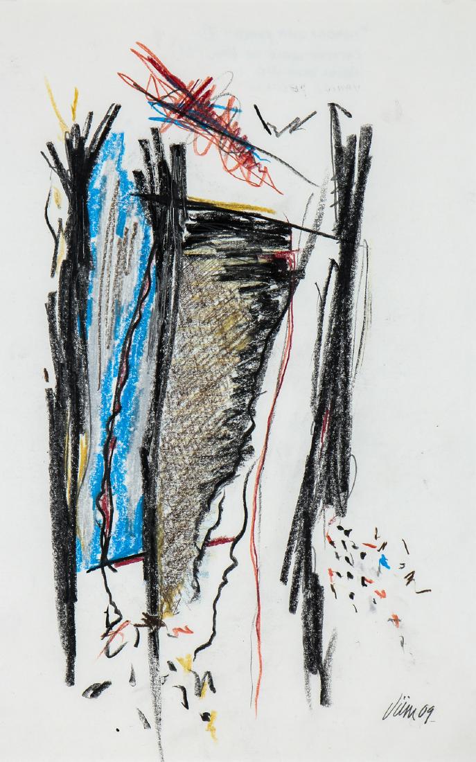 Ricardo Viera (b. 1945) Catalan Series Drawing X: Ricardo Viera (Cuban/American, b. 1945) Catalan Series Drawing X, Color pencils on paper, 2009, signed and dated. Size: 11.75'' x 7.5'', 30 x 19 cm (sight); 22.25'' x 18.5'', 57 x 47 cm (frame). Frame