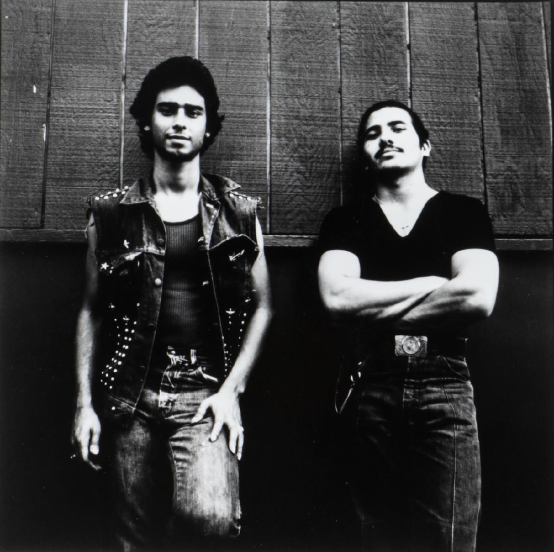 Luis Medina (1942-1985) "Sons of the Devil (1980)": Luis Medina (American/Cuban, 1942-1985) "Sons of the Devil (1980)". Gelatin Silver Press photo. Size: 4.25'' x 4.25'', 11 x 11 cm (image); 7'' x 5'', 18 x 13 cm (sheet). Provenance: Ricardo Viera Coll