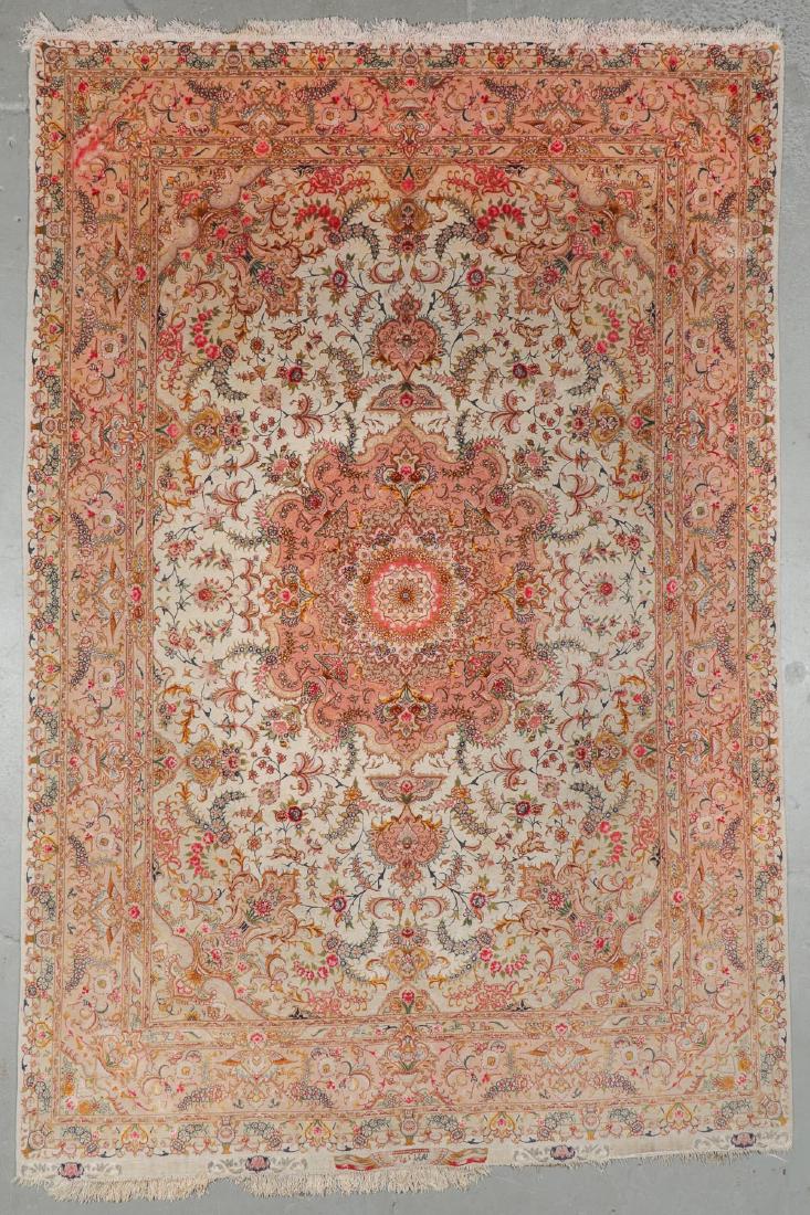 Fine Tabriz Silk and Wool Rug, Persia:  8'1'' x (1 of 7)
