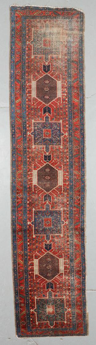Antique Karadja Rug, Persia: 3'4'' x 14'8'' (1 of 6)