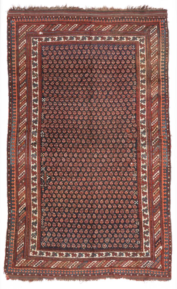 Antique Khamseh Rug, Persia: 5'5'' x 9'1'': Antique Khamseh Rug, Persia: 5'5'' x 9'1'' (165 x 277 cm). 19 lbs.