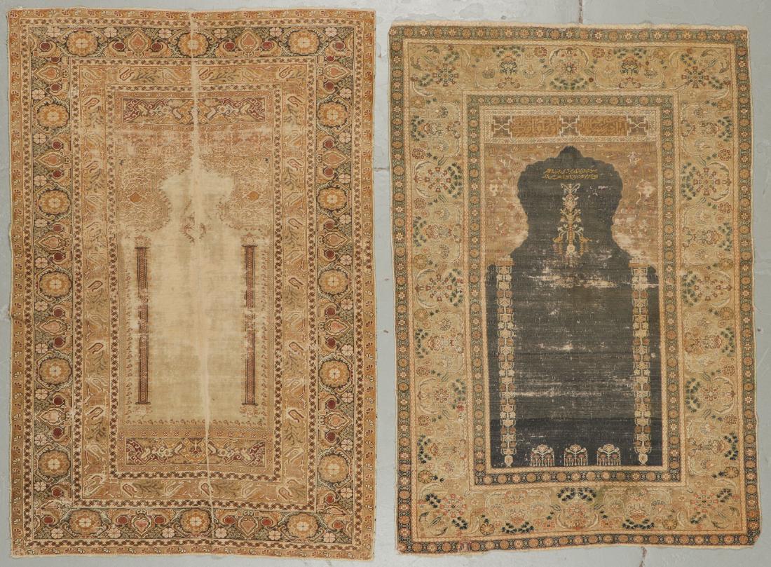 2 Antique Ghiordes Prayer Rugs, Turkey (1 of 8)