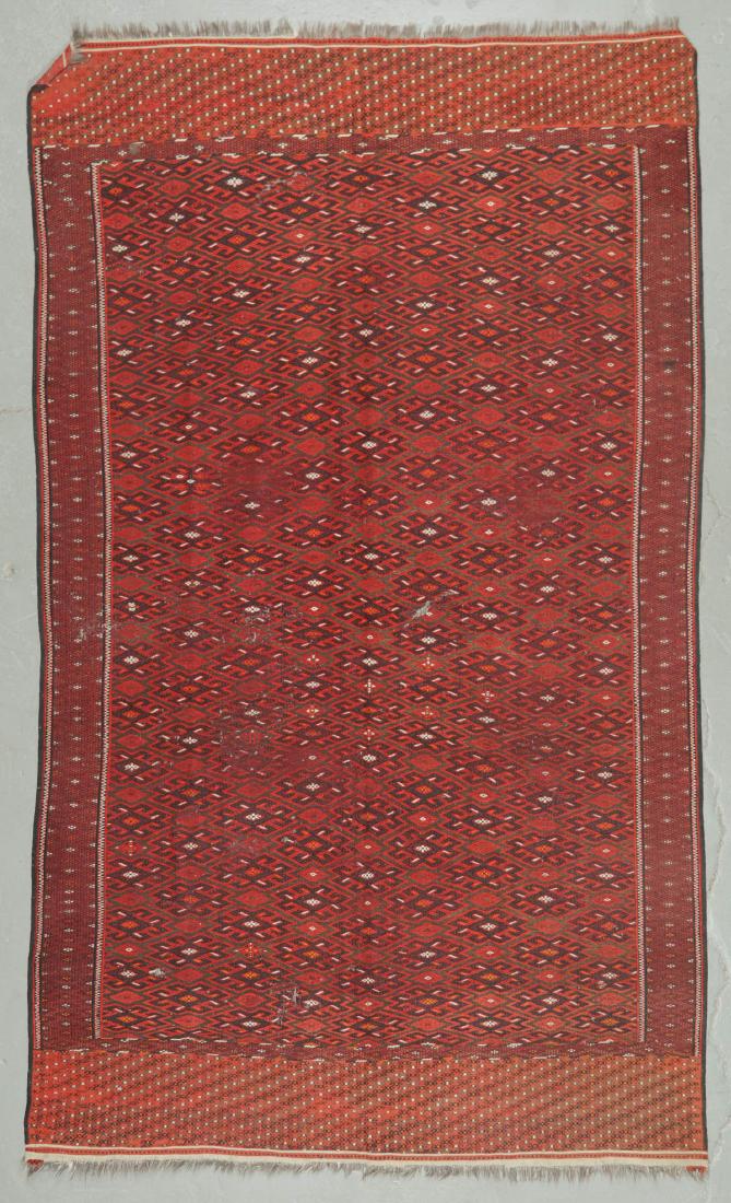 Semi-Antique Yomud Rug, Turkmenistan: 6'7'' x 11'1'' (1 of 6)