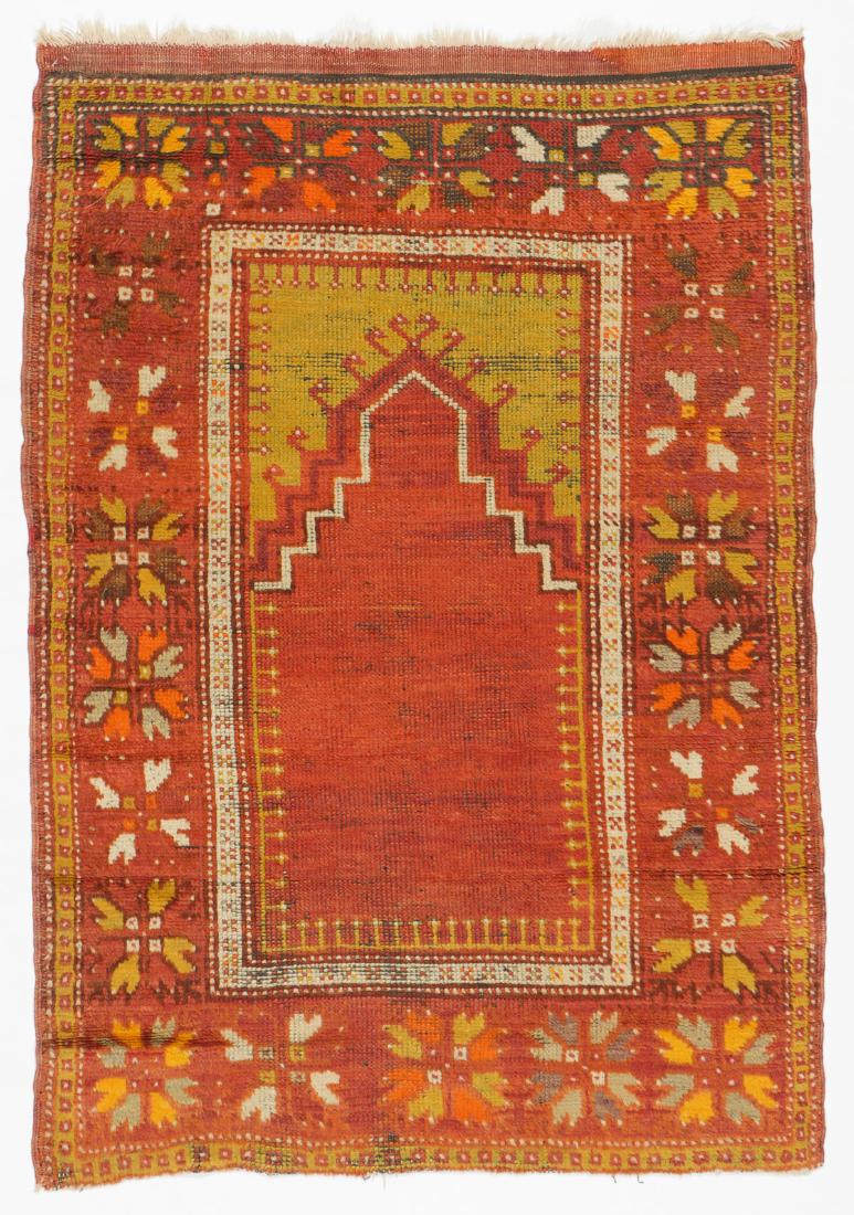 Antique Turkish Prayer Rug: 2'11'' x 4'1'' (1 of 6)
