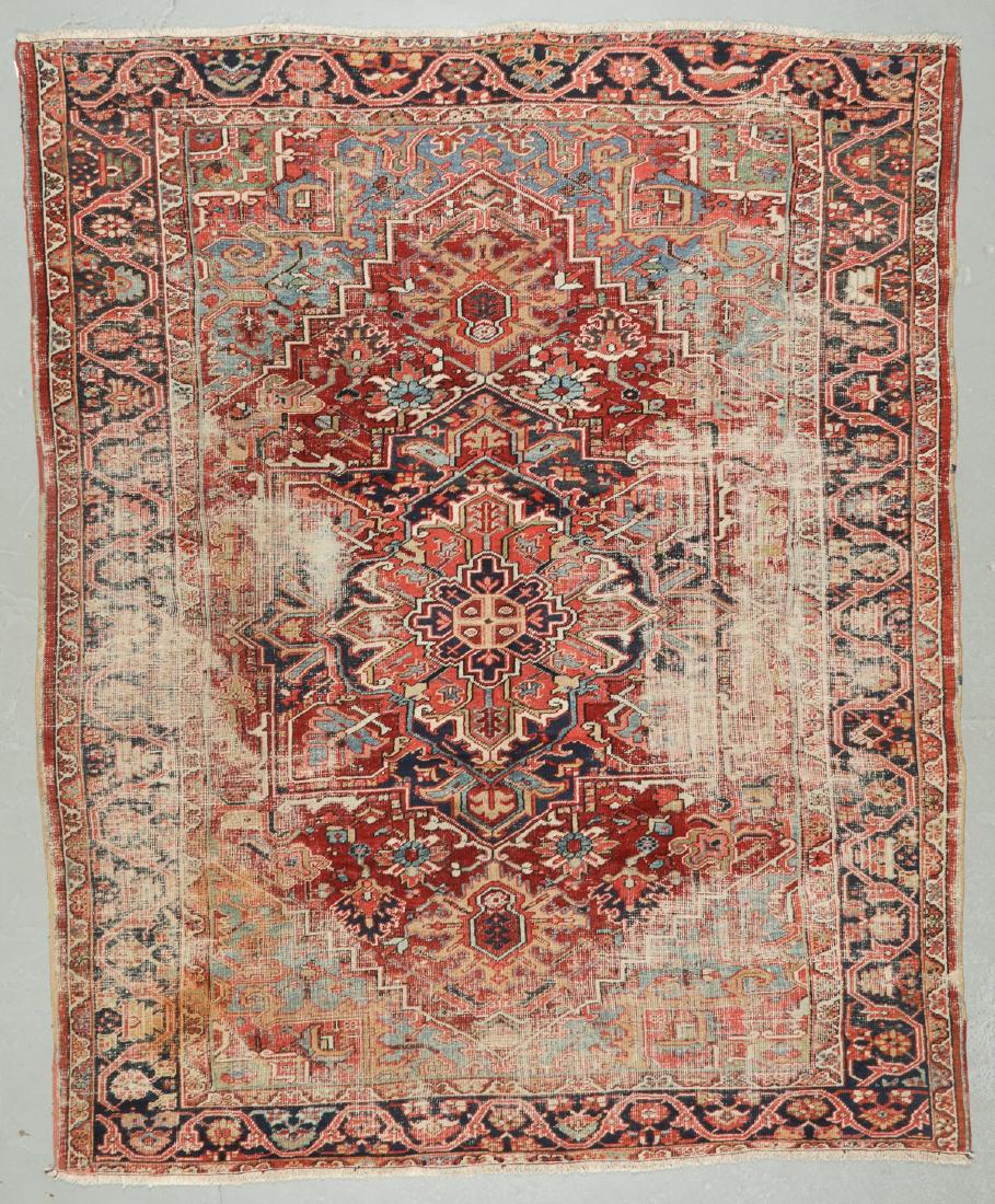 Antique Heriz Rug, Persia: 9'4'' x 11'6'' (1 of 6)