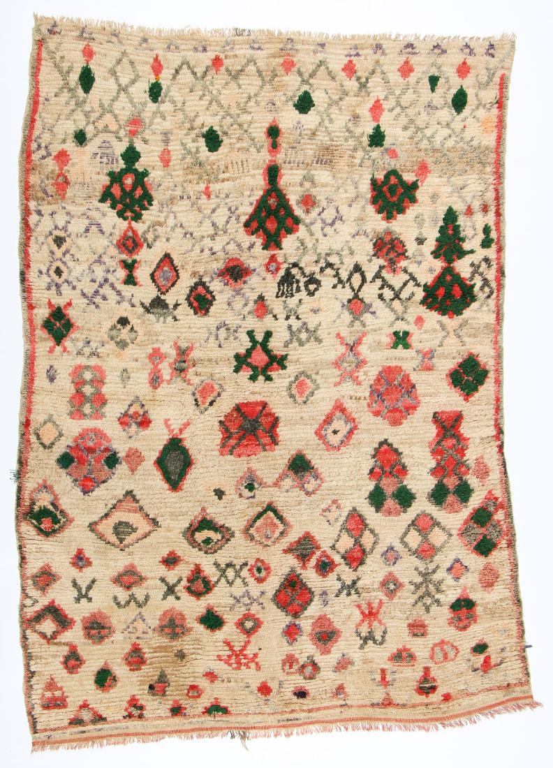 Vintage Moroccan Wool Pile Rug: 6'9'' x 9'0'' (1 of 6)