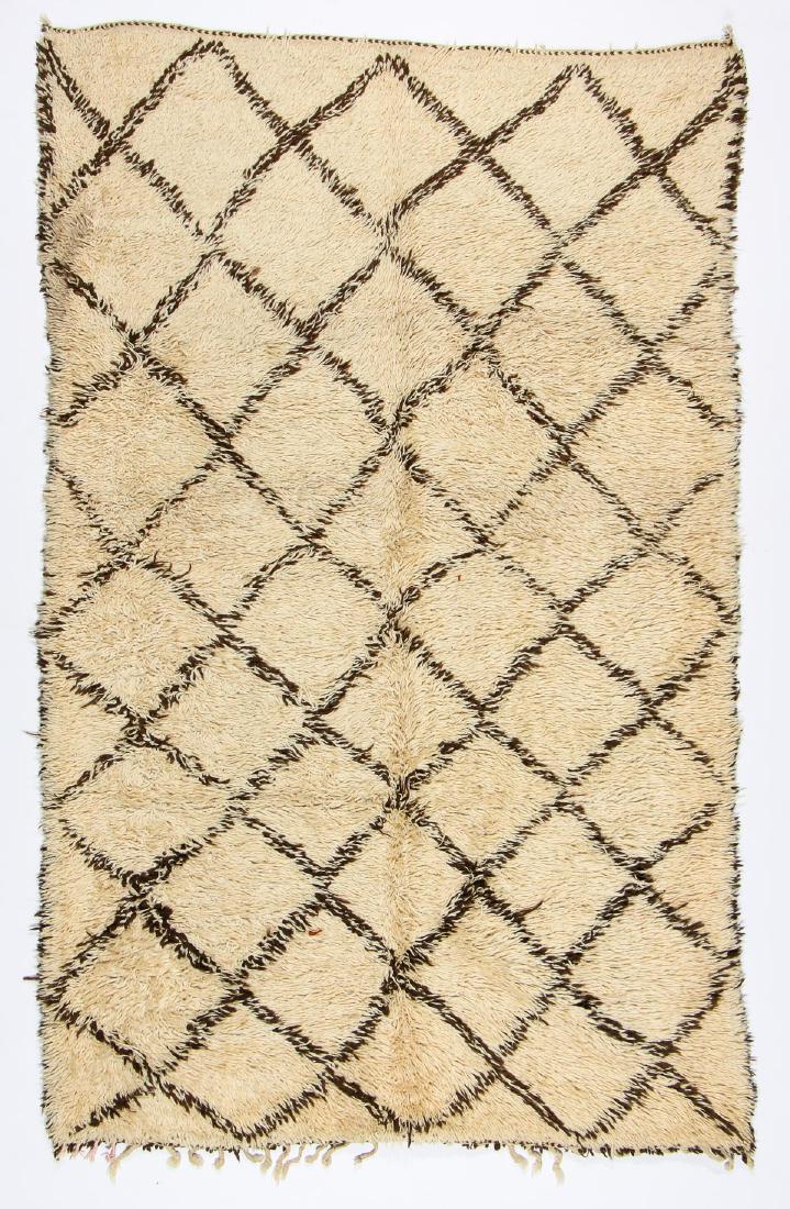 Vintage Morocccan Beni Ourain Rug: 6'0'' x 9'6'' (1 of 6)