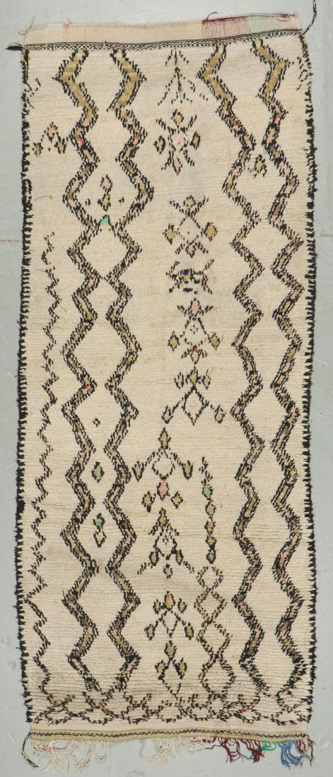 Vintage Moroccan Beni Ourain Rug: 3'11'' x 9'9'' (1 of 6)