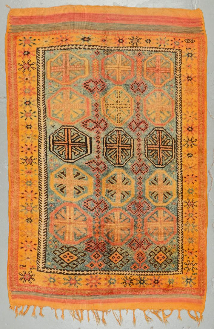 Vintage Moroccan Wool Pile Rug: 5'4'' x 8'1'' (1 of 6)