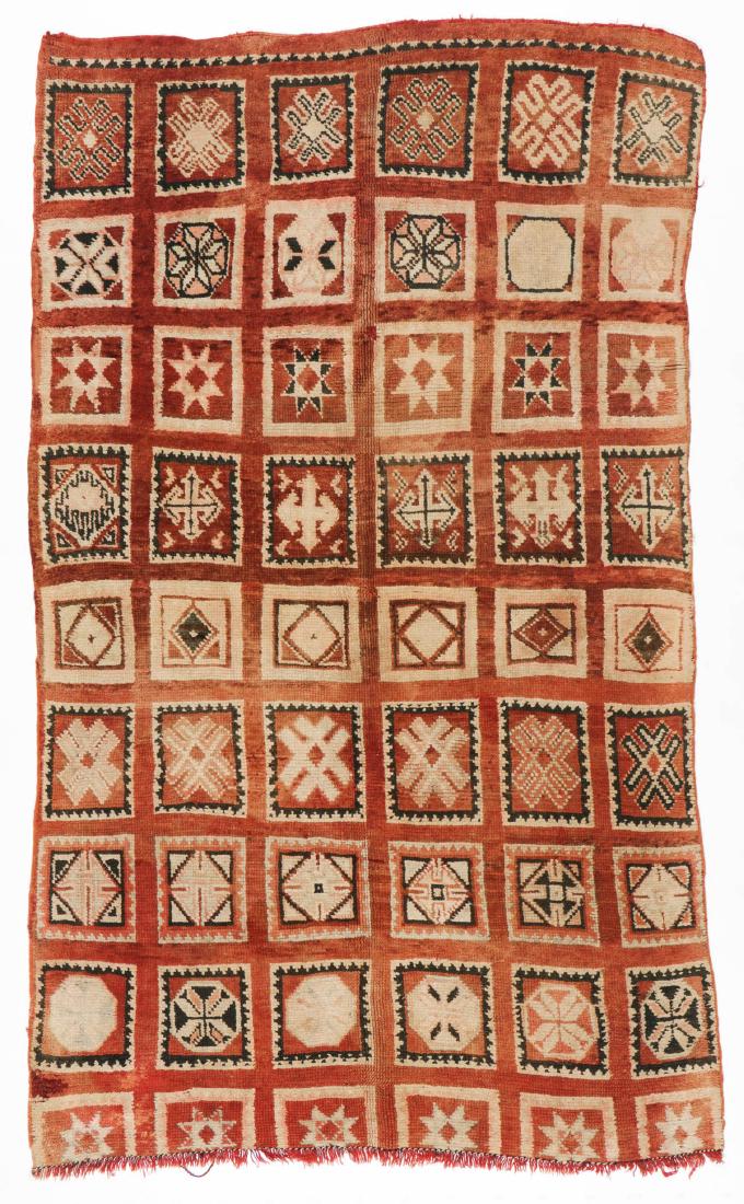 Vintage Moroccan Wool Pile Rug: 5'7'' x 9'1'' (1 of 6)