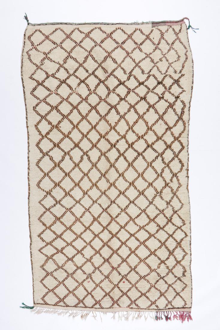 Vintage Morocccan Beni Ourain Rug: 5'3'' x 9'4'' (1 of 6)