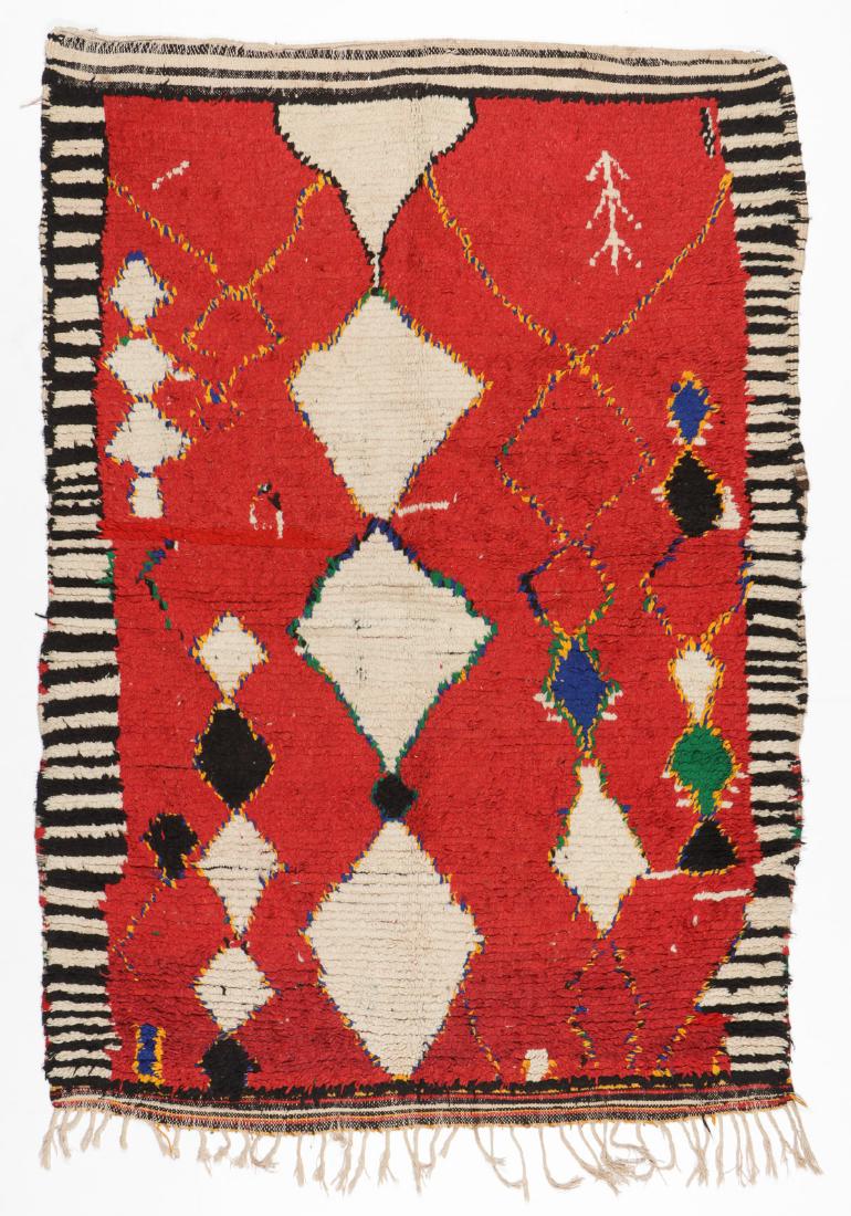 Vintage Moroccan Wool Pile Rug: 5'2'' x 6'10'' (1 of 6)