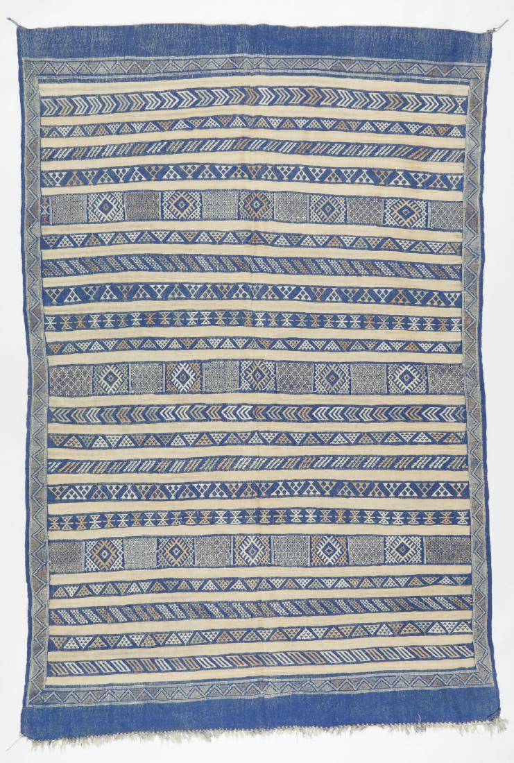 Modern Moroccan Flat Weave Rug: 6'4'' x 9'4'' (1 of 6)
