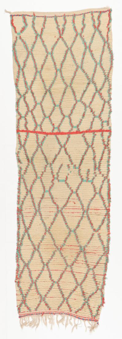 Vintage Moroccan Wool Pile Rug: 2'8'' x 8'0'' (1 of 6)