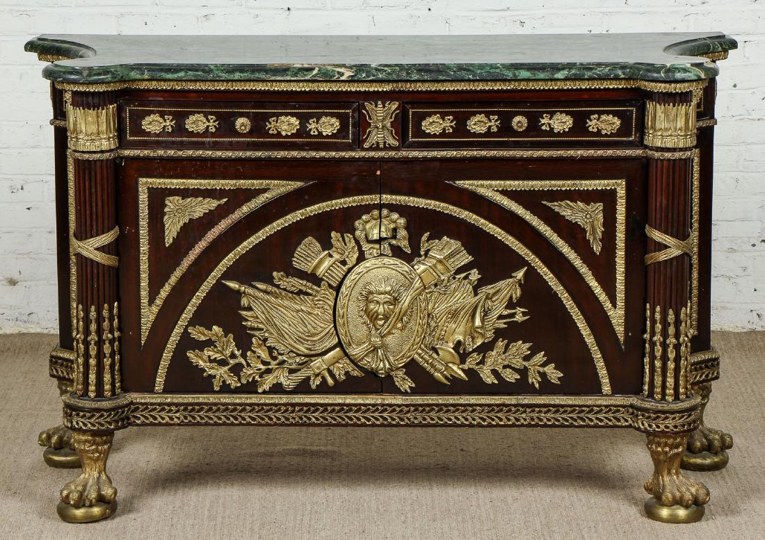 French Empire Style Marble Top Commode (1 of 7)